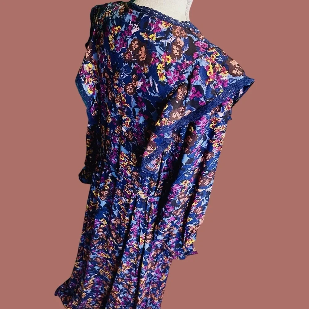 NWT Atelier Reve ‘Irlea’ Maxi Dress in “Medieval Navy Blue” Size 42 = U.S. XL - Picture 12 of 16